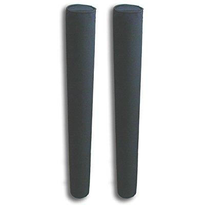 Roller Guide On Rails Boat Trailer Safety Pair Poles Heavy Duty Protection Black 